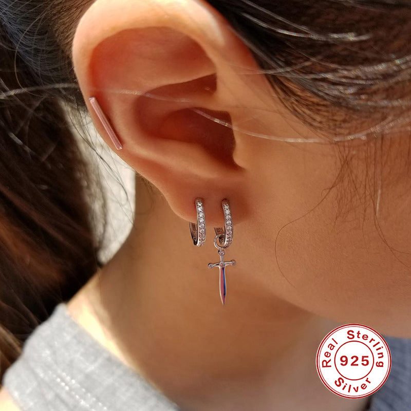 Dagger-Shaped Hoop Earrings – earring hoops in bulk