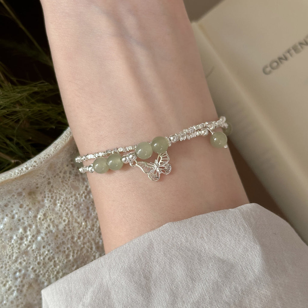 Double-Layer Butterfly Pendant Bracelet – detail view 3