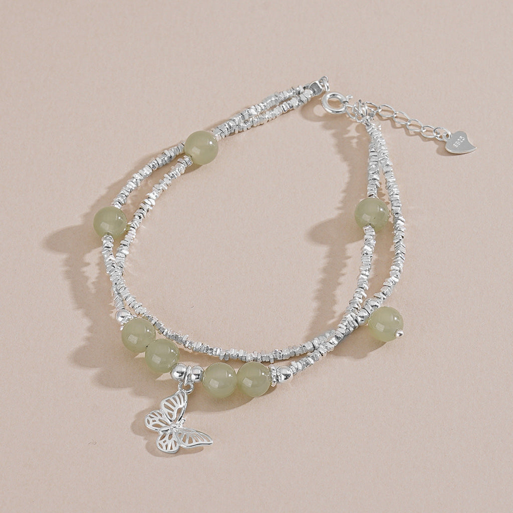 Double-Layer Butterfly Pendant Bracelet – image 4