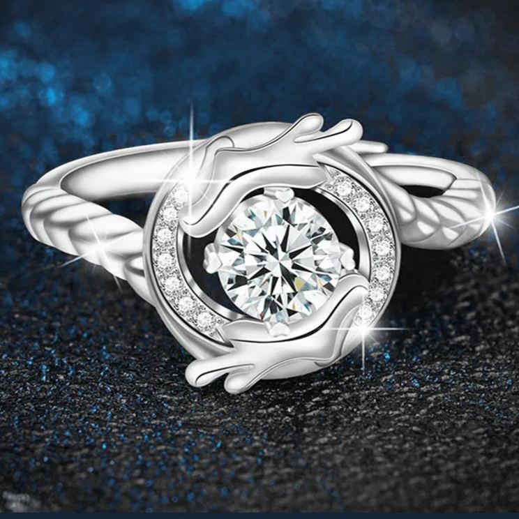 Dragon Tail Moissanite Ring – wholesale moissanite rings