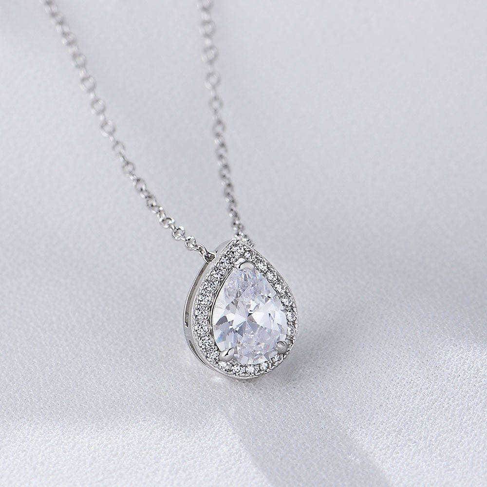 Drop-Shaped Zircon Necklace – image 6