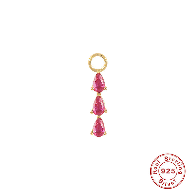 Zircon Earring Pendant Component – image 41