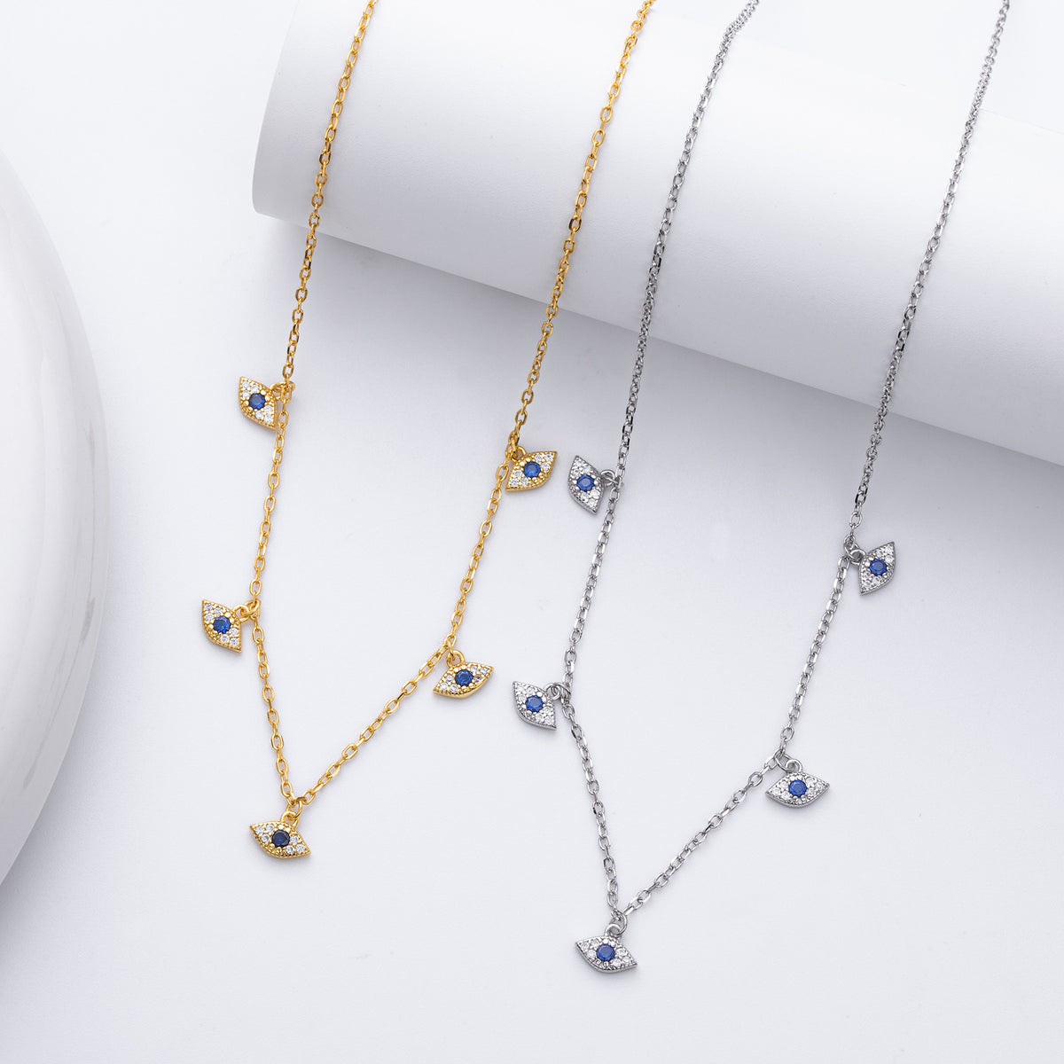 Fashion Evil Eye Zircon Necklace