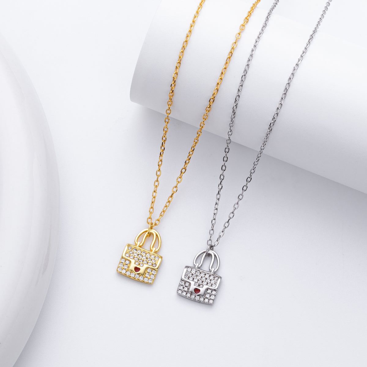 Versatile Zirconia Necklace for Bags