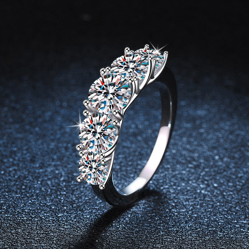 Five Stone Moissanite Ring – wholesale moissanite rings