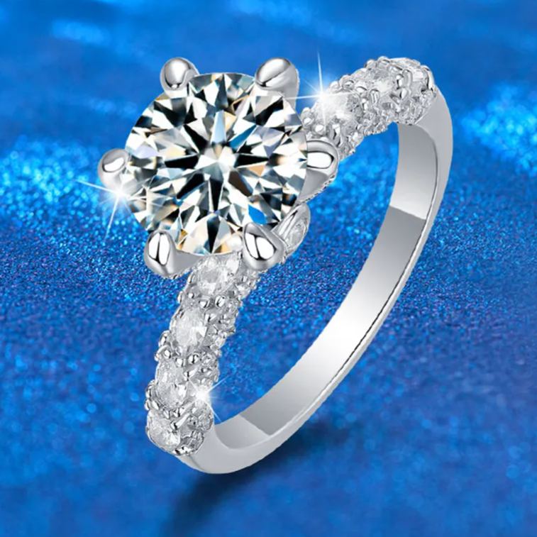 Full Eternity Moissanite Ring