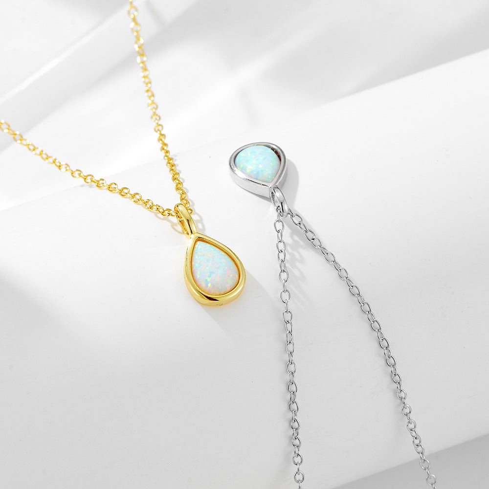 Geometric Pear-Shaped Necklace
