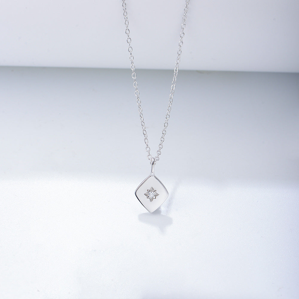 Glossy Gold-Plated Zircon Pendant Necklace – image 5
