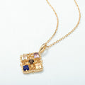 Amethyst Vintage Court Window Necklace