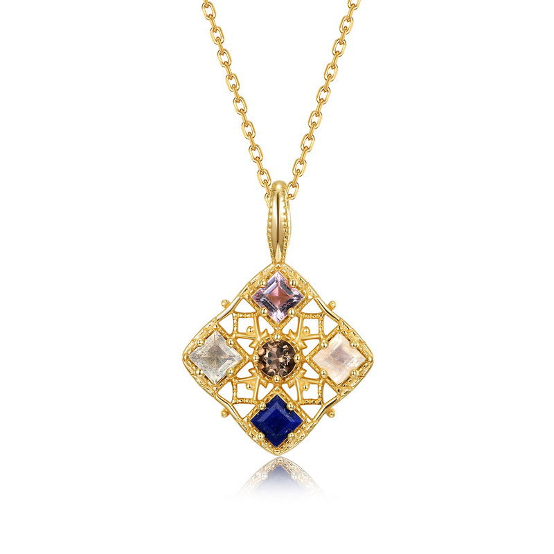 Amethyst Vintage Court Window Necklace – image 4
