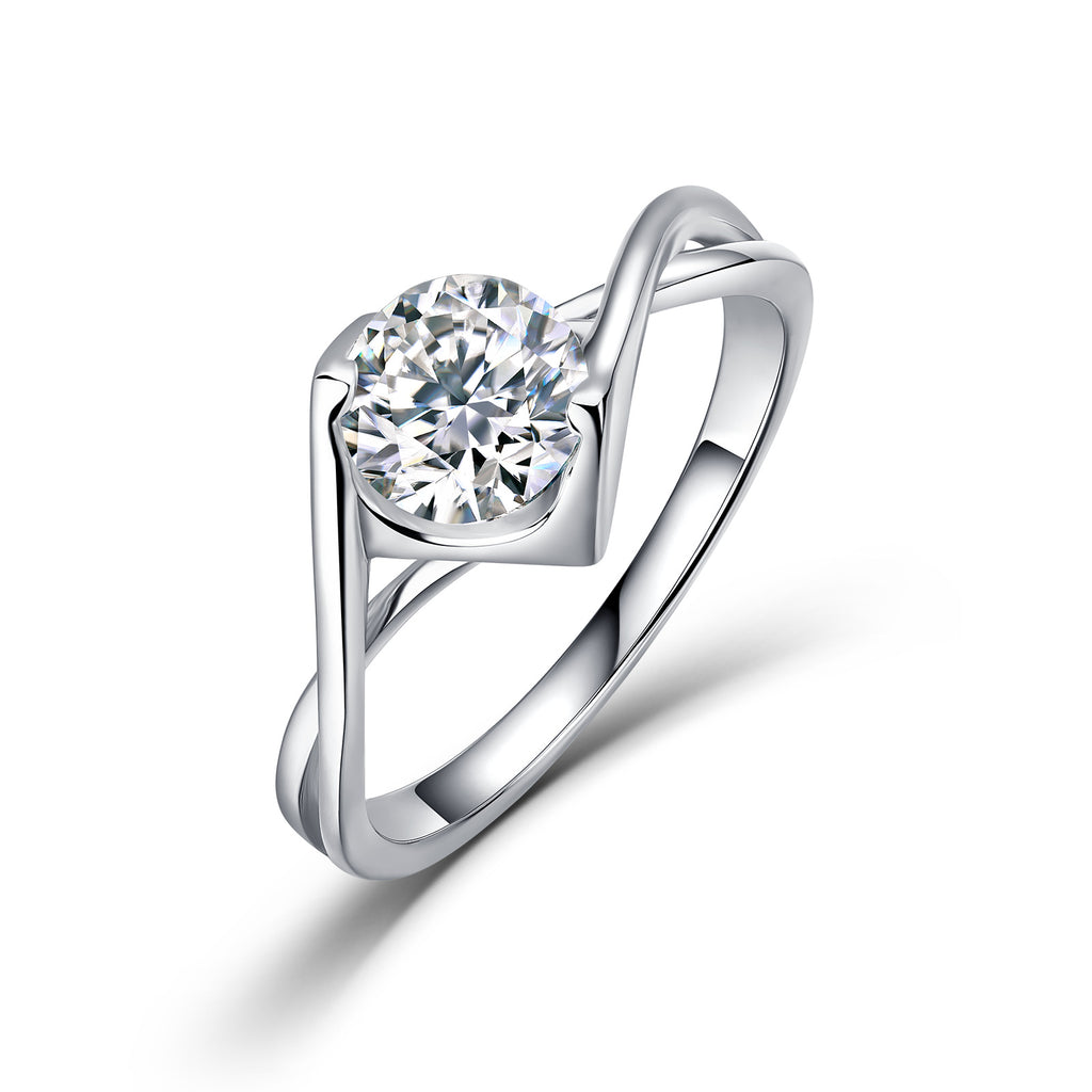 Round Moissanite Engagement Ring – wholesale moissanite rings