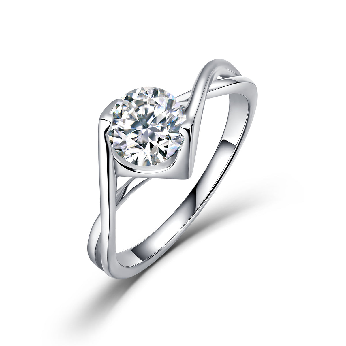 Round Moissanite Engagement Ring – wholesale moissanite rings
