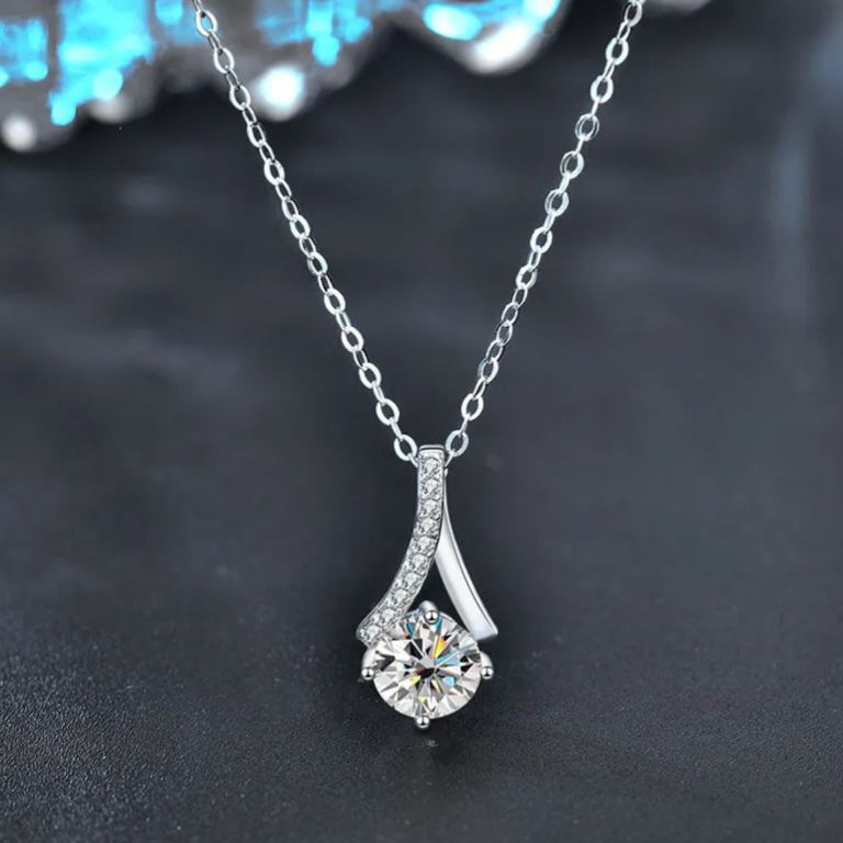 Moissanite Herringbone Necklace – wholesale moissanite jewelry