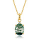 Green Moss Oval