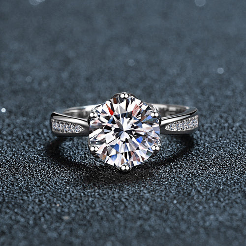 Large Carat Moissanite Ring