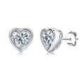 Love Moissanite Stud Earrings – wholesale moissanite jewelry
