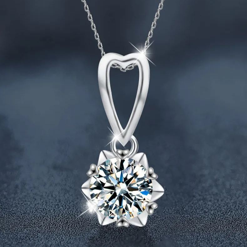 Moissanite Loving Heart Necklace – wholesale moissanite jewelry