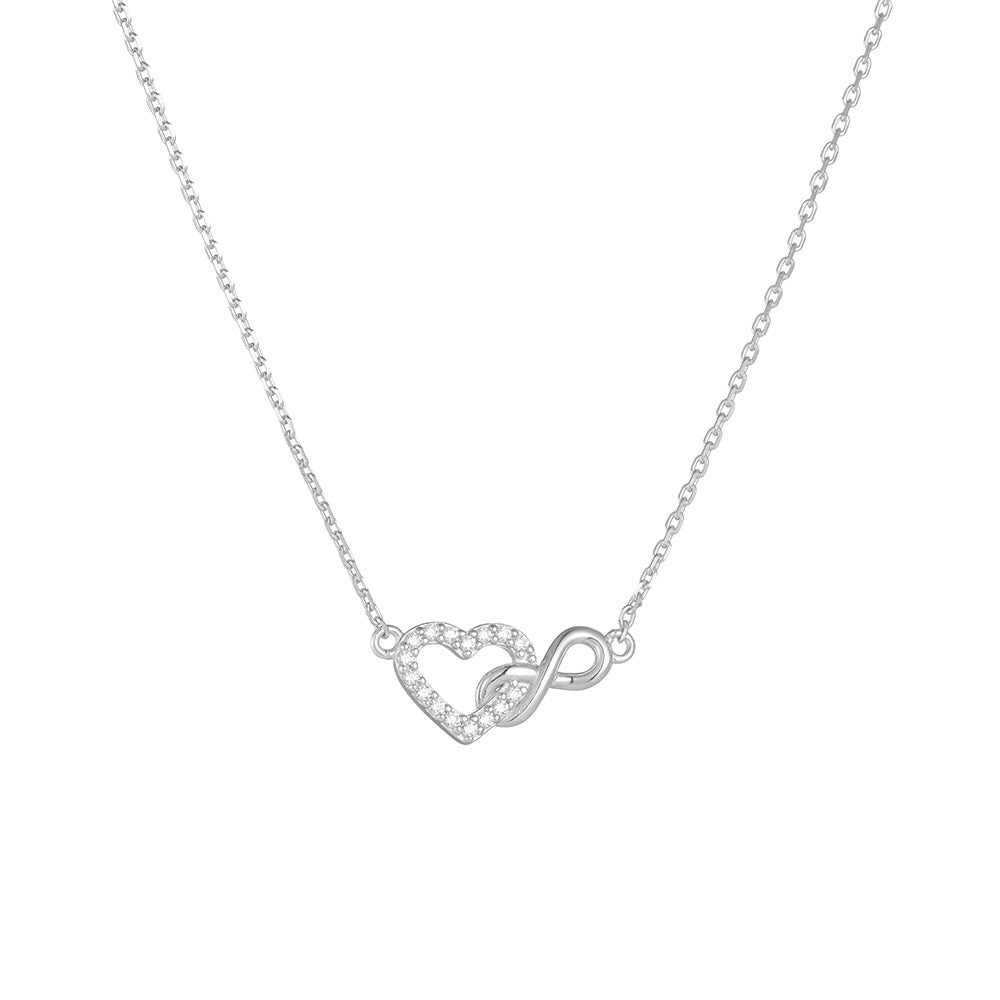 Lucky 8-Word Unlimited Heart-Shaped Zircon Necklace – image 6