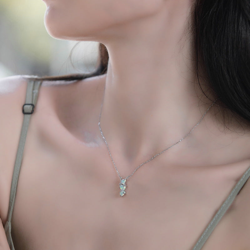 Magic Color Synthetic Opal Pendant Necklace – gemstone jewelry supplier