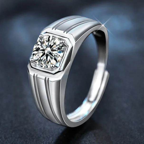 Men's Simplicity Moissanite Ring – wholesale moissanite rings