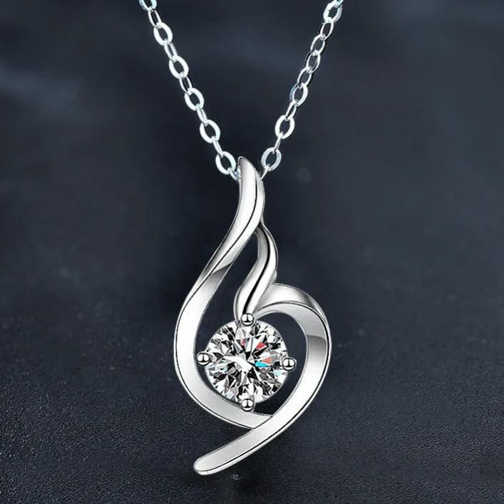 Moissanite Angel Pendant Necklace – wholesale moissanite jewelry