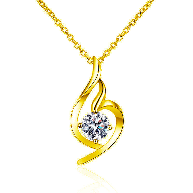 Moissanite Angel Pendant Necklace – image 6