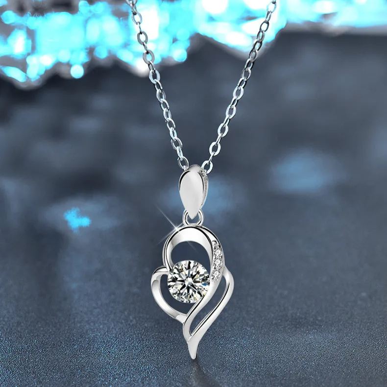 Moissanite Angel Wings Necklace – wholesale moissanite jewelry