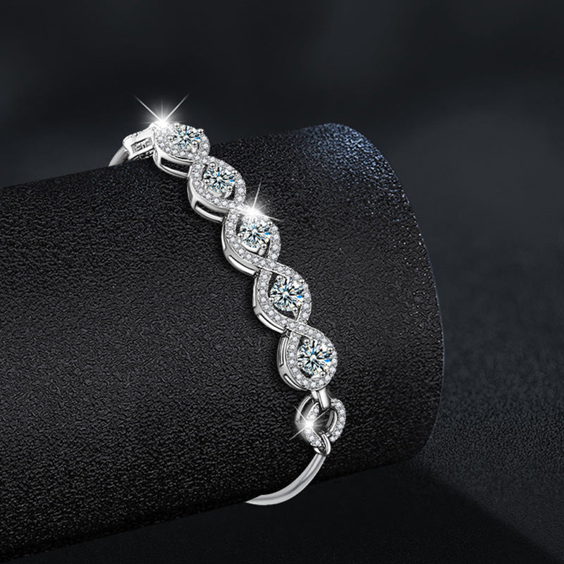 Moissanite Bracelet YCS059 – wholesale moissanite jewelry