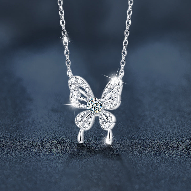 Moissanite Butterfly Necklace – wholesale moissanite jewelry