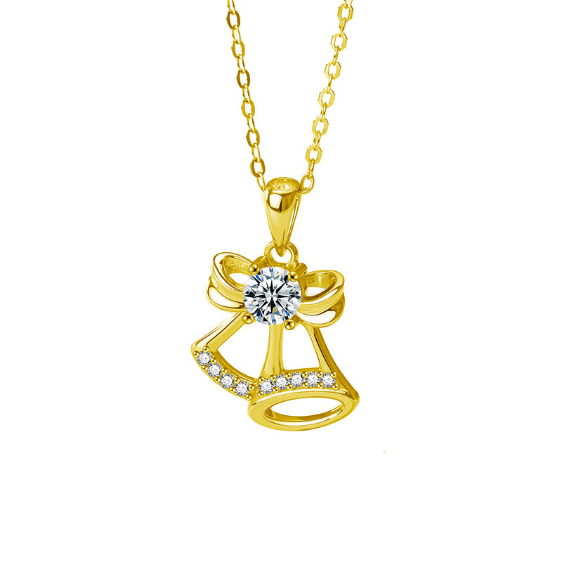 Moissanite Christmas Bell Necklace – image 6