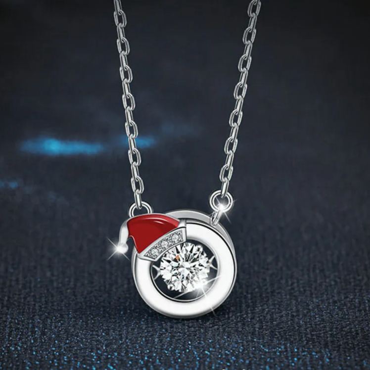 Moissanite Christmas Pendant Necklace – wholesale moissanite jewelry