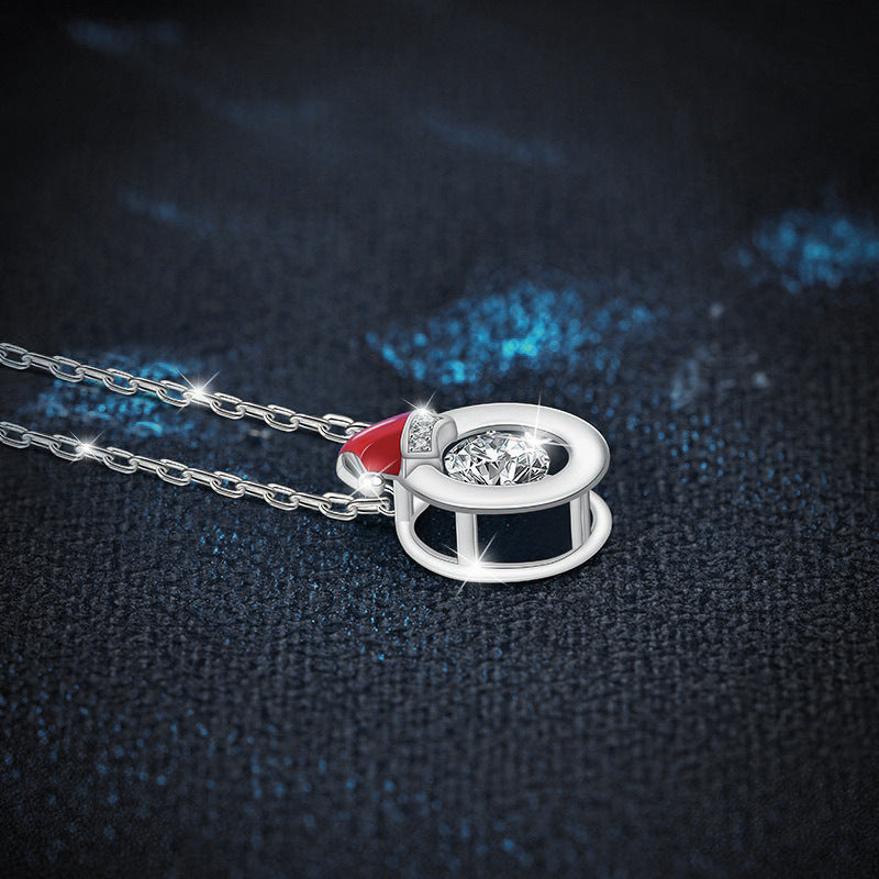 Moissanite Christmas Pendant Necklace – image 4