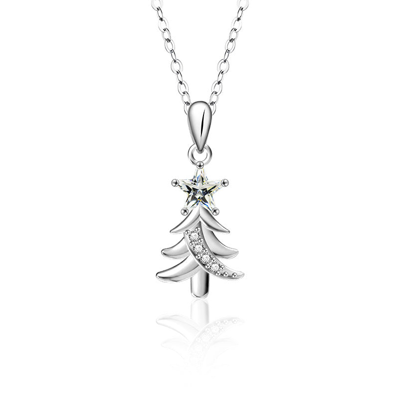 Moissanite Christmas Tree Necklace
