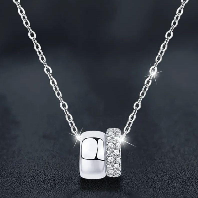 Moissanite Double Ring Necklace – wholesale moissanite jewelry