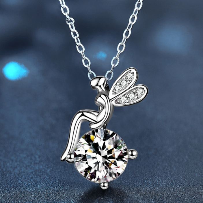 Dainty Fairy Moissanite Necklace – image 5