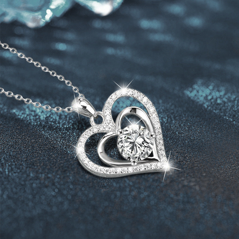 Moissanite Love Necklace YCN241 – image 4