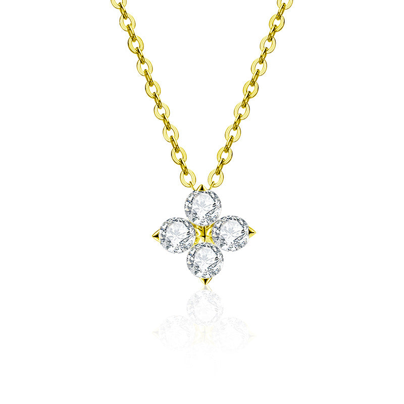 Lucky Four-Leaf Moissanite Necklace – image 6