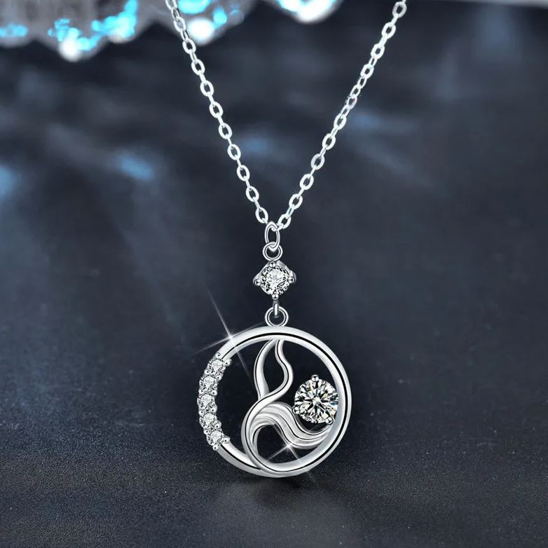 Moissanite Mermaid Bubble Necklace – wholesale moissanite jewelry