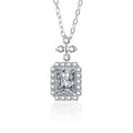Moissanite 5x7mm Clavicle Necklace