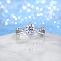 Row Set Moissanite Engagement Ring – image 5