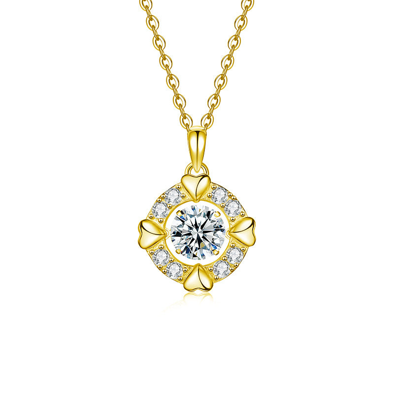 Simple Heart Moissanite Necklace – image 6