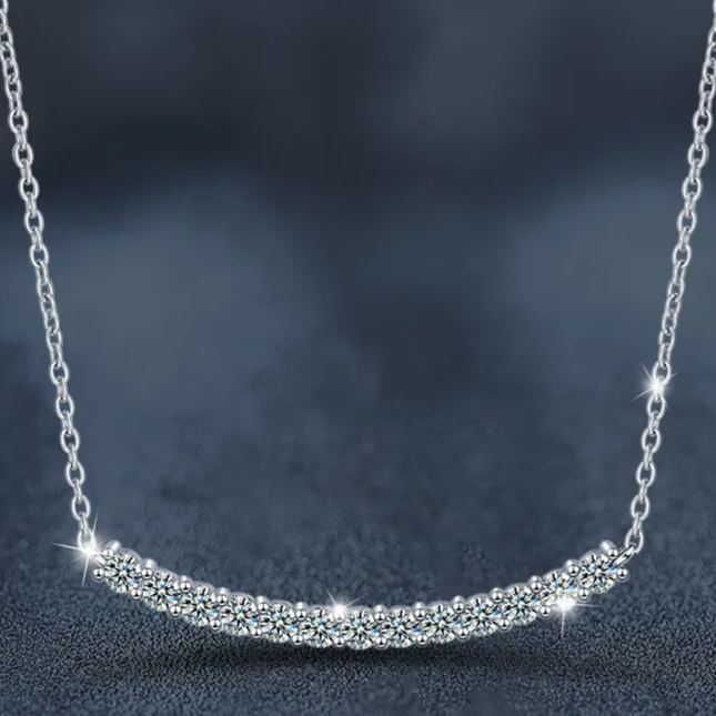 Smile Moissanite Necklace – wholesale moissanite jewelry