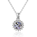 11mm Sunflower Moissanite Pendant – image 6