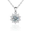 12mm Sunflower Moissanite Pendant – image 6