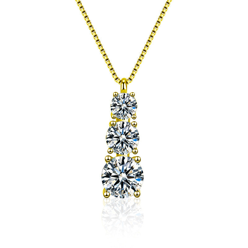 Moissanite Three Lifetimes Necklace – image 6