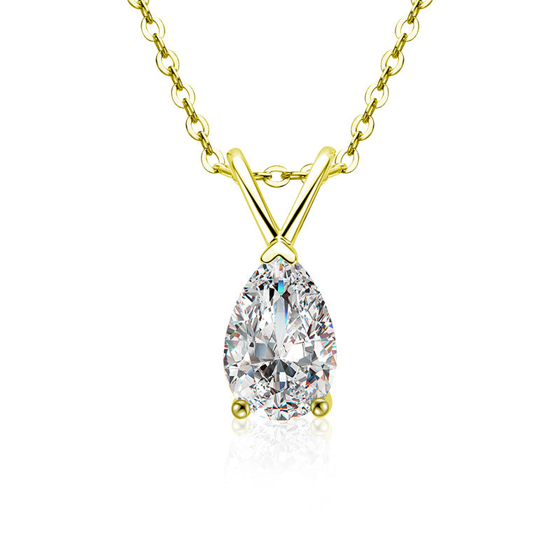Water Drop Moissanite Necklace – image 6
