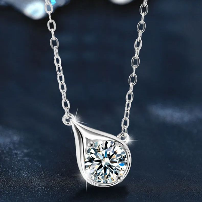 Water Drop Moissanite Pendant YCN103 – wholesale moissanite jewelry