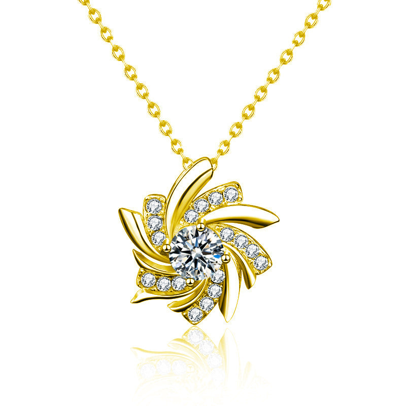 5mm Moissanite Windmill Necklace – wholesale moissanite jewelry