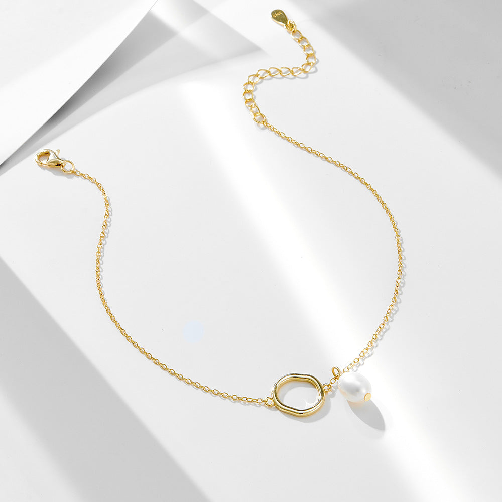 Natural Pearl Anklet – detail view 3