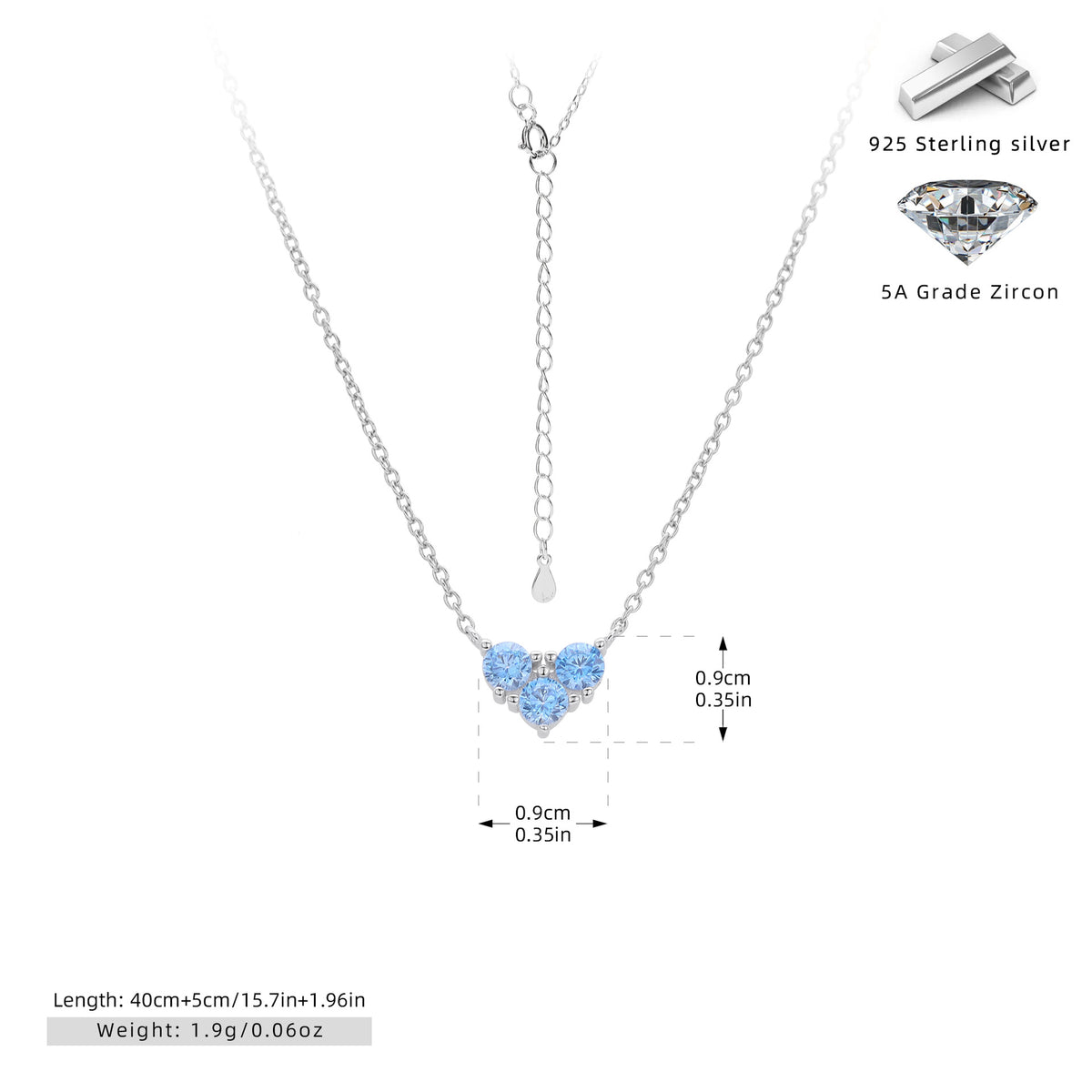 Niche Design Zirconia Necklace – image 28
